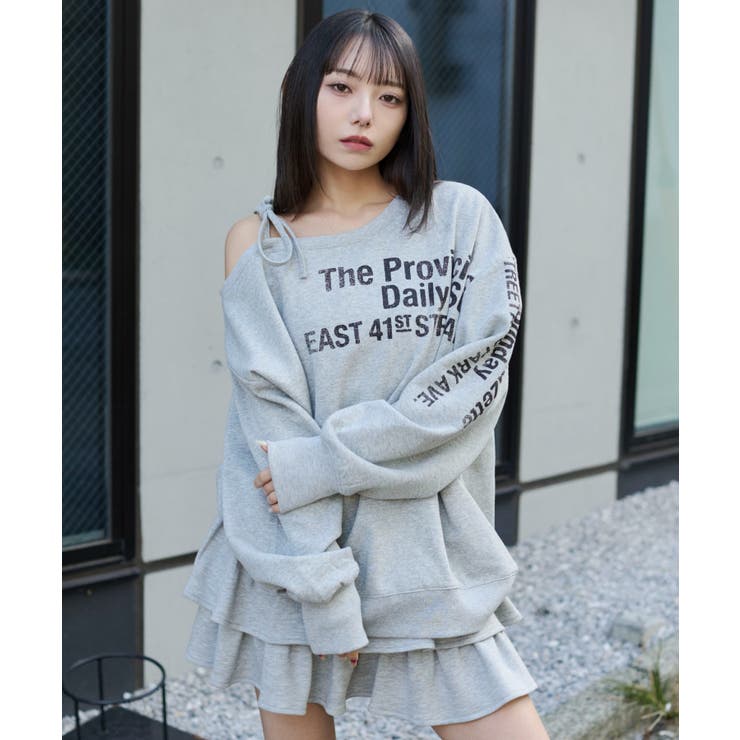 裏起毛2WAYグラフィックワンショルBIGスウェット | WEGO【WOMEN】 | 詳細画像22 