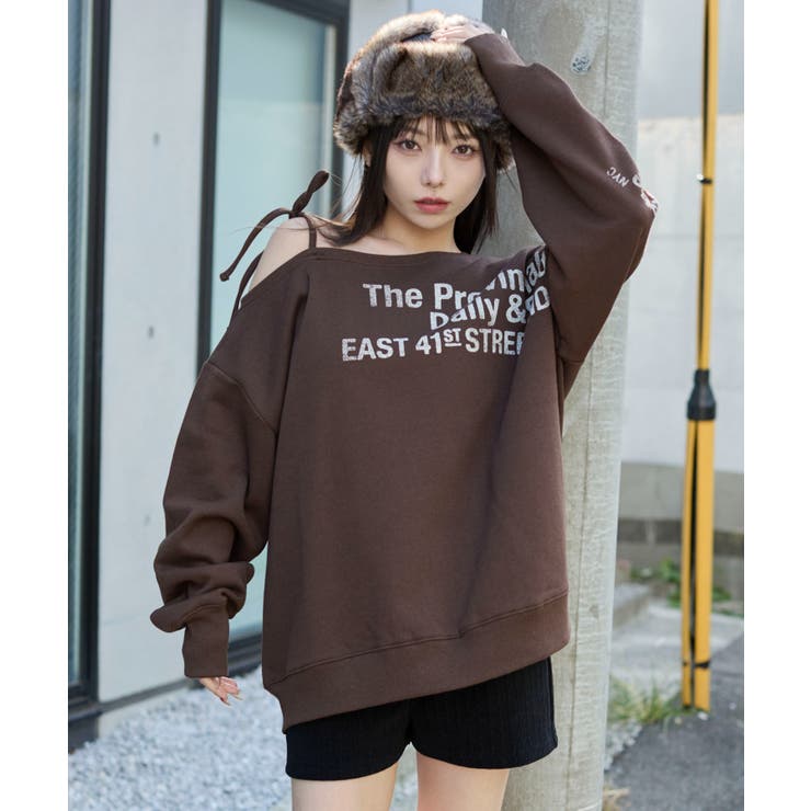 裏起毛2WAYグラフィックワンショルBIGスウェット | WEGO【WOMEN】 | 詳細画像29 