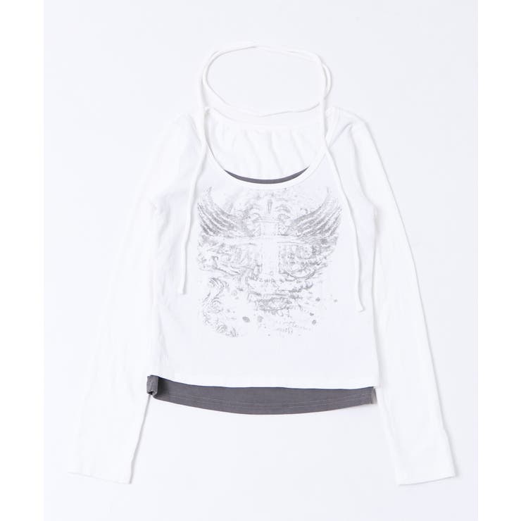 ホワイト | チョーカーツキレイヤードトップ | WEGO【WOMEN】