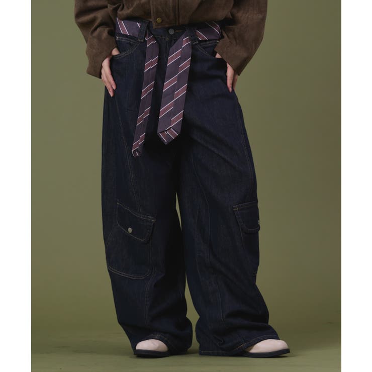 タイ付きフラップポケットデニム | WEGO【WOMEN】 | 詳細画像1 