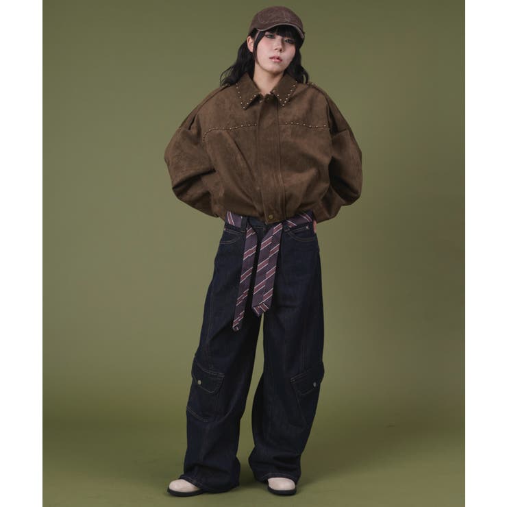 タイ付きフラップポケットデニム | WEGO【WOMEN】 | 詳細画像2 