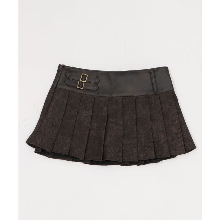 チェーン付きファーベルトプリーツミニスカパン | WEGO【WOMEN】 | 詳細画像9 