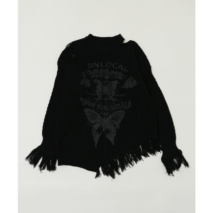 ダメージバタフライフリンジニット | WEGO【WOMEN】 | 詳細画像10 