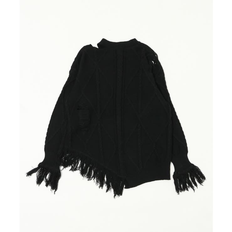 ダメージバタフライフリンジニット | WEGO【WOMEN】 | 詳細画像11 