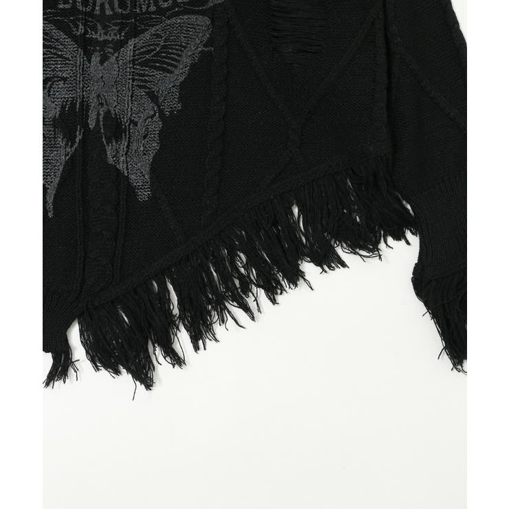 ダメージバタフライフリンジニット | WEGO【WOMEN】 | 詳細画像16 