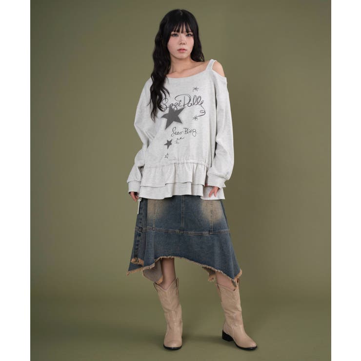 ワンショルダースタープルオーバー | WEGO【WOMEN】 | 詳細画像7 