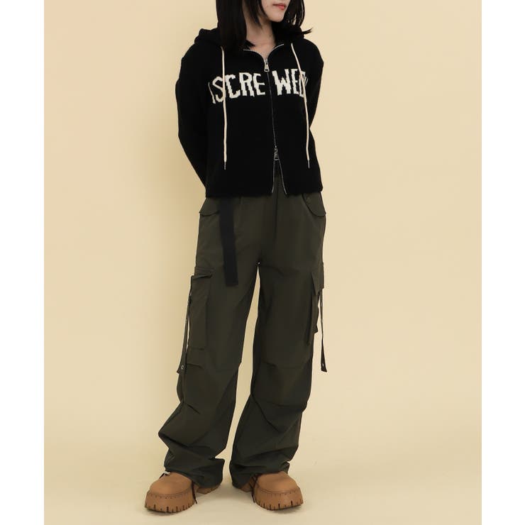 ロゴZIPニットパーカー | WEGO【WOMEN】 | 詳細画像3 