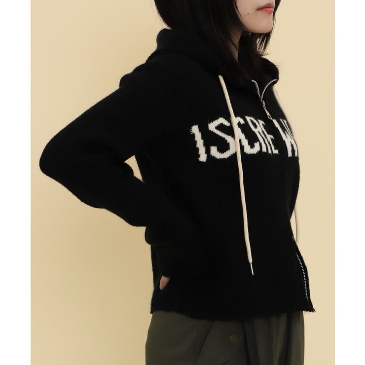 ロゴZIPニットパーカー | WEGO【WOMEN】 | 詳細画像8 