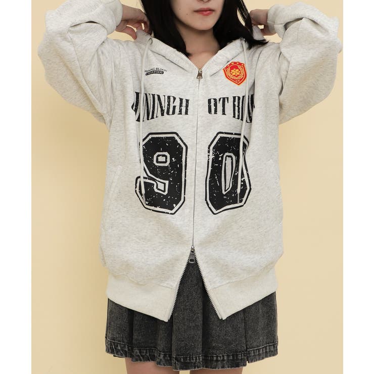 ユニフォームロゴZIPパーカー | WEGO【WOMEN】 | 詳細画像7 