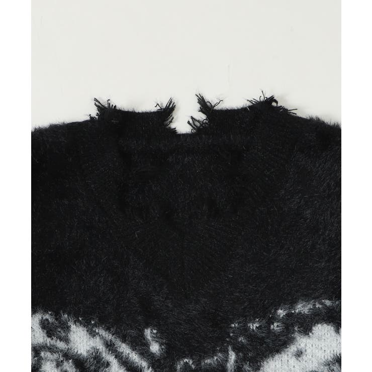 バタフライダメージニット | WEGO【WOMEN】 | 詳細画像3 