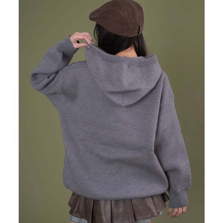 バタフライニットパーカー | WEGO【WOMEN】 | 詳細画像4 