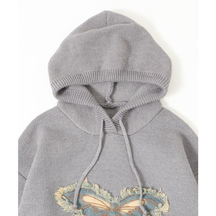 バタフライニットパーカー | WEGO【WOMEN】 | 詳細画像9 