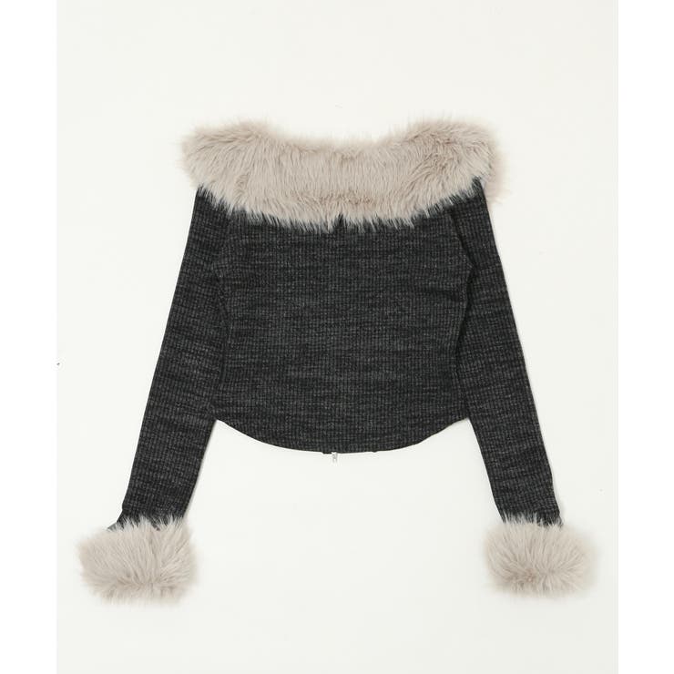 ファーデザインジップニット | WEGO【WOMEN】 | 詳細画像11 