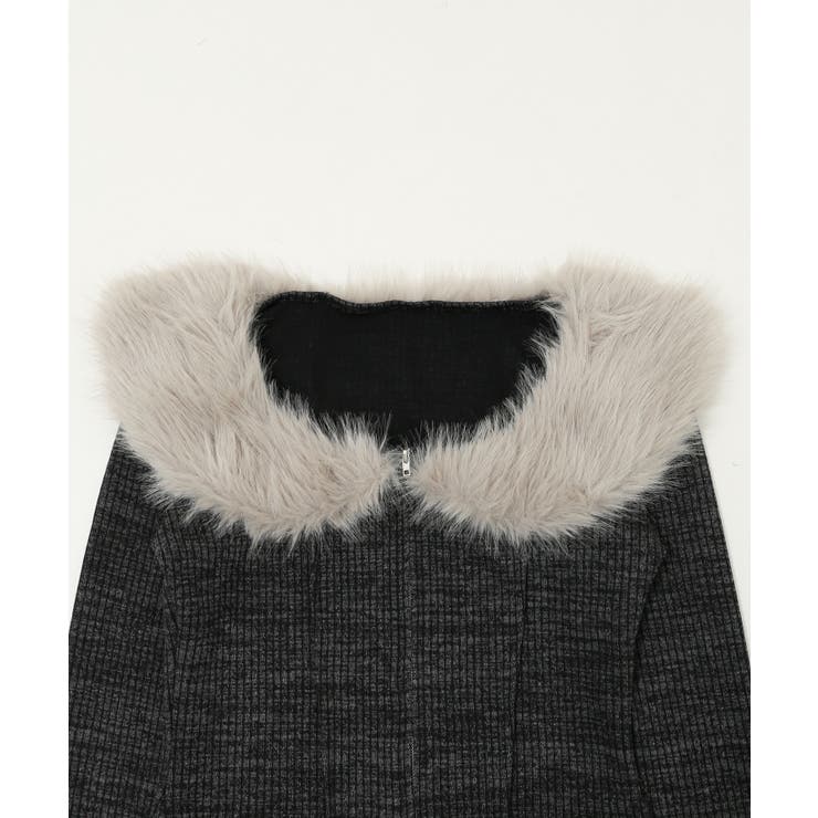 ファーデザインジップニット | WEGO【WOMEN】 | 詳細画像12 