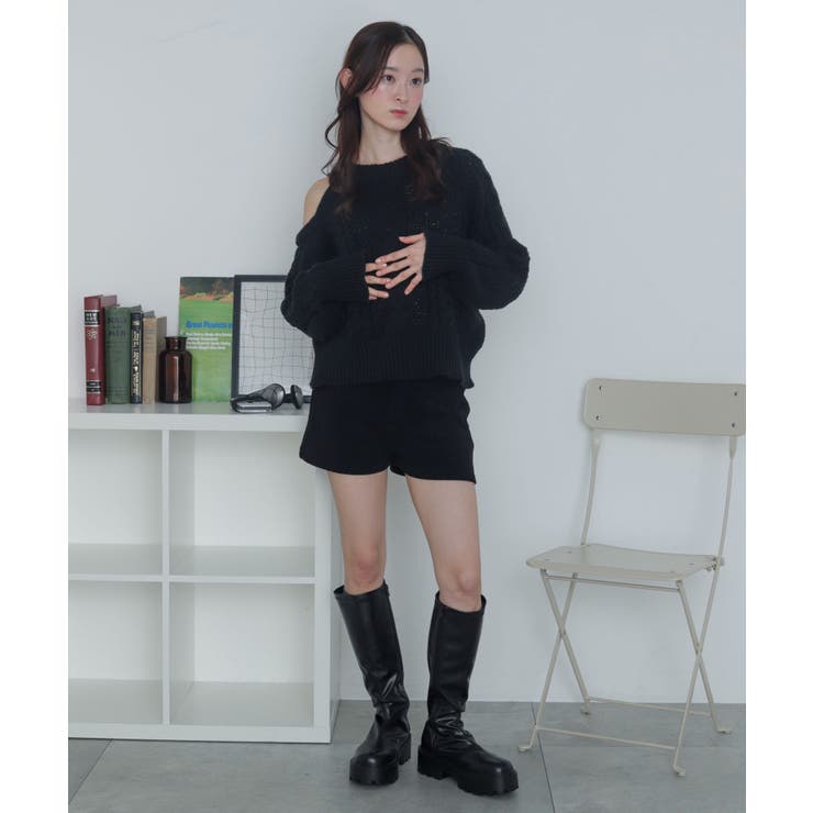 ショルダーケーブルニット | WEGO【WOMEN】 | 詳細画像3 