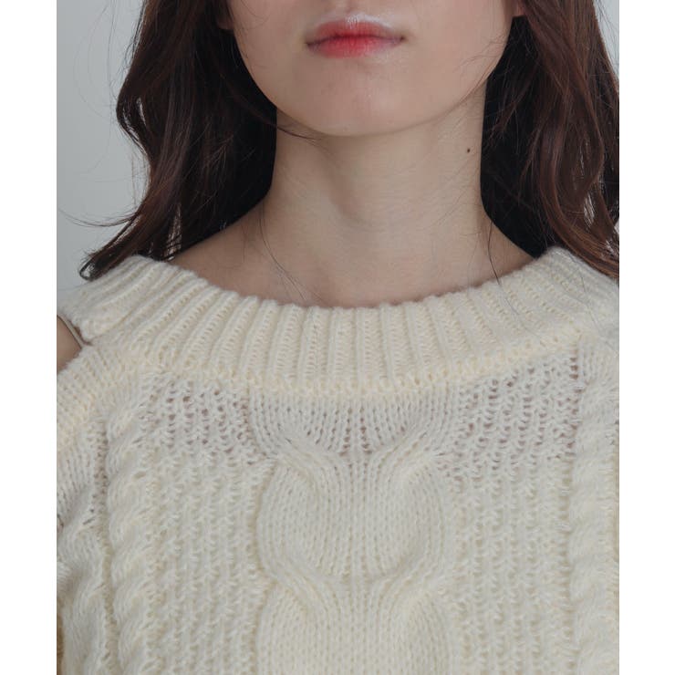 ショルダーケーブルニット | WEGO【WOMEN】 | 詳細画像4 