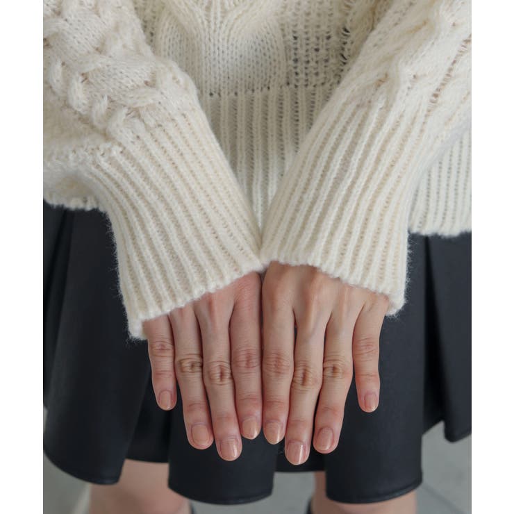 ショルダーケーブルニット | WEGO【WOMEN】 | 詳細画像6 