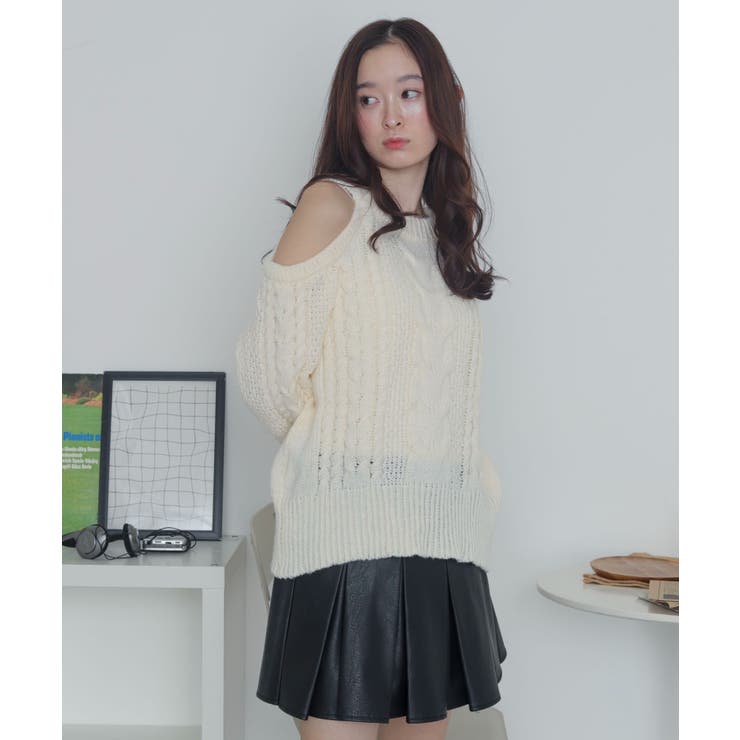ショルダーケーブルニット | WEGO【WOMEN】 | 詳細画像9 