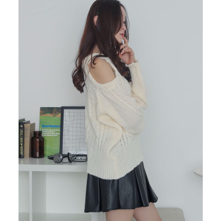 ショルダーケーブルニット | WEGO【WOMEN】 | 詳細画像10 