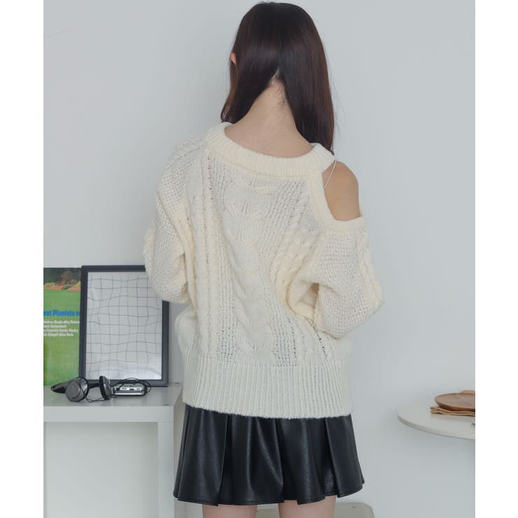 ショルダーケーブルニット | WEGO【WOMEN】 | 詳細画像12 