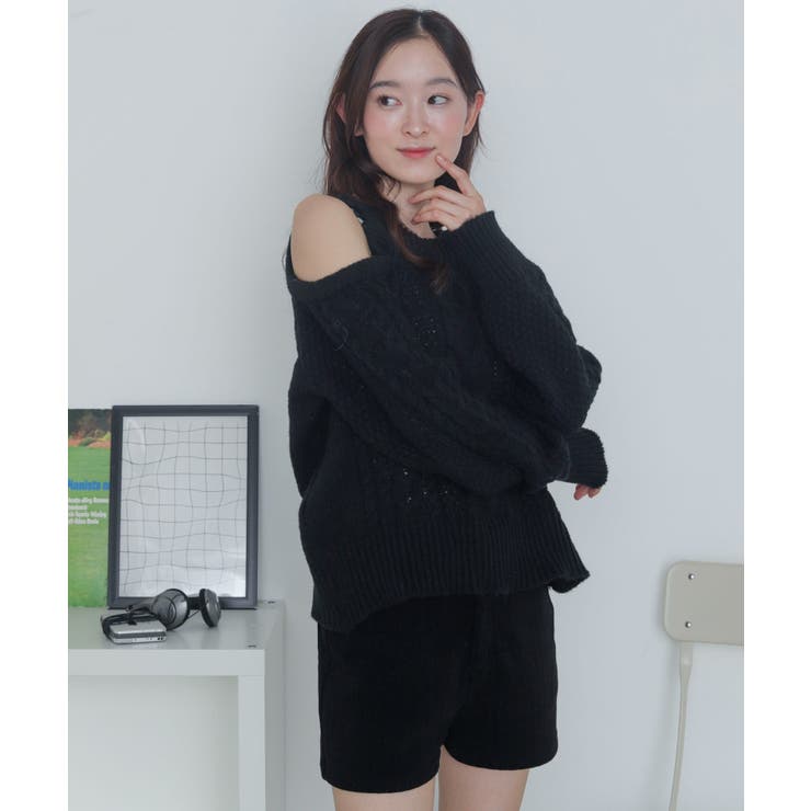 ショルダーケーブルニット | WEGO【WOMEN】 | 詳細画像15 