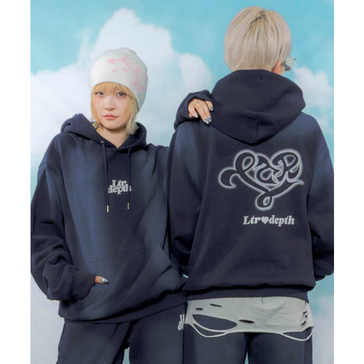 ハートモチーフプルパーカー | WEGO【MEN】 | 詳細画像1 