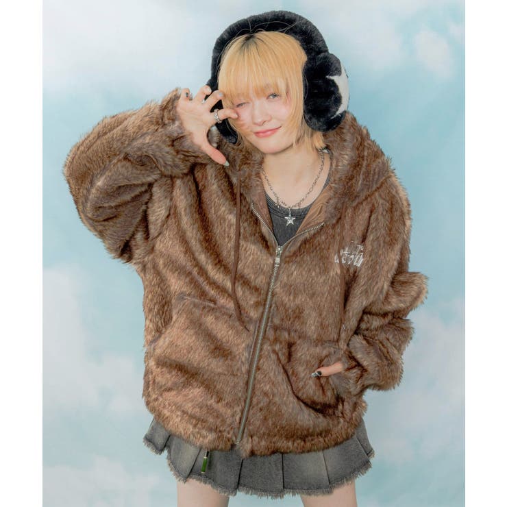 ファーフードロゴブルゾン | WEGO【MEN】 | 詳細画像22 