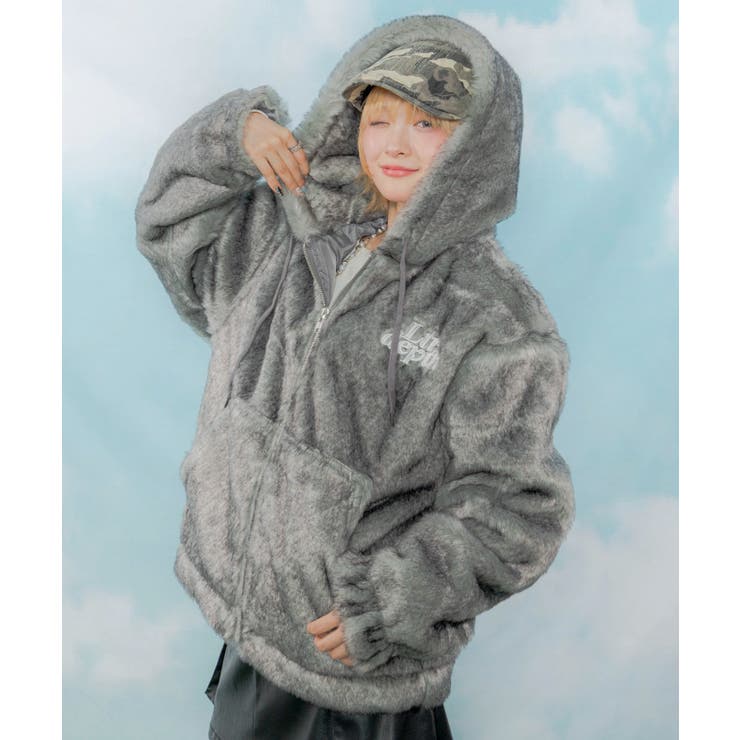 ファーフードロゴブルゾン | WEGO【MEN】 | 詳細画像31 