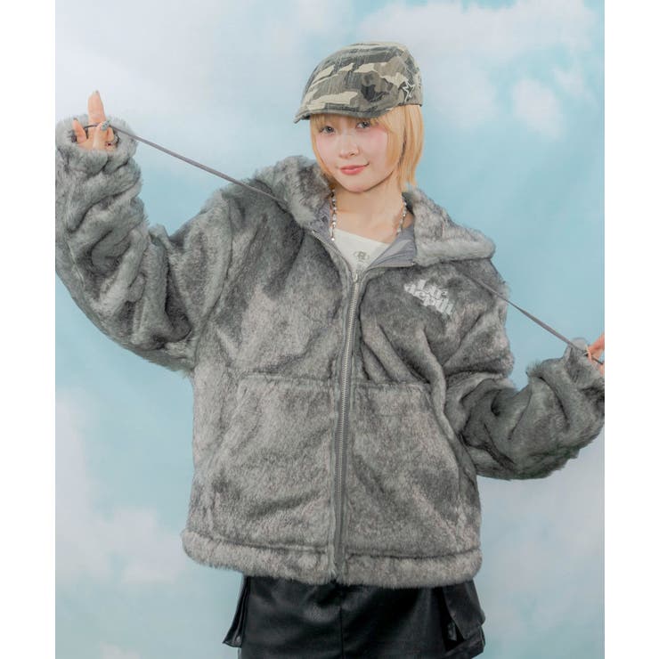 ファーフードロゴブルゾン | WEGO【MEN】 | 詳細画像32 