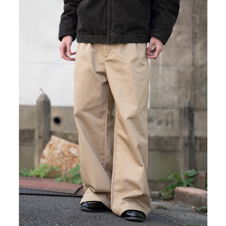 別注RED KAPタックワイドチノパンツ | WEGO【MEN】 | 詳細画像9 