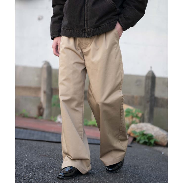別注RED KAPタックワイドチノパンツ | WEGO【MEN】 | 詳細画像12 
