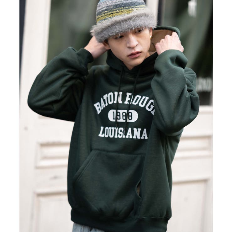 カレッジロゴボアパーカー | WEGO【MEN】 | 詳細画像19 