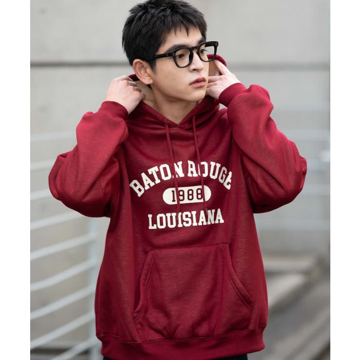 カレッジロゴボアパーカー | WEGO【MEN】 | 詳細画像23 