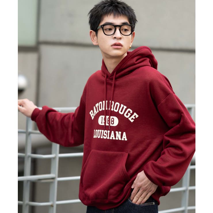 カレッジロゴボアパーカー | WEGO【MEN】 | 詳細画像25 