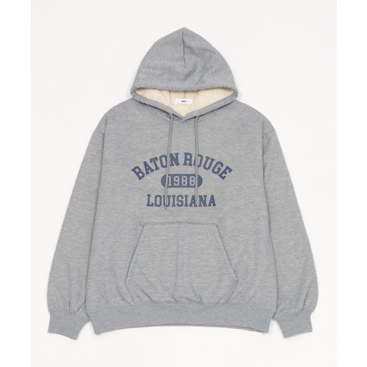 カレッジロゴボアパーカー | WEGO【MEN】 | 詳細画像30 