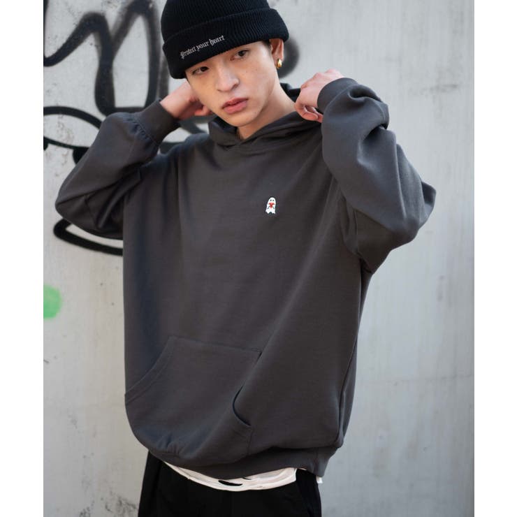 スミクロ | ワンポイント刺繍プルパーカー | WEGO【MEN】