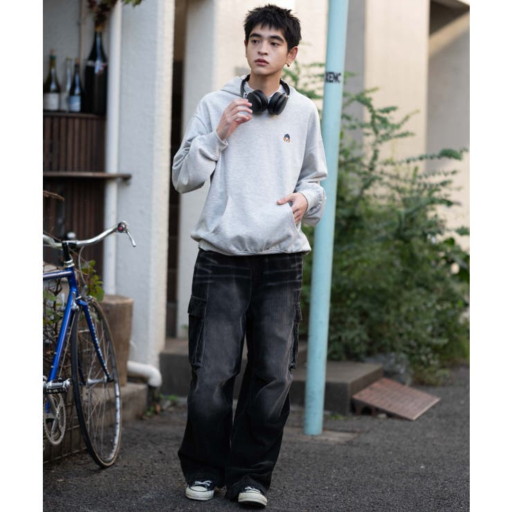 ワンポイント刺繍プルパーカー | WEGO【MEN】 | 詳細画像15 