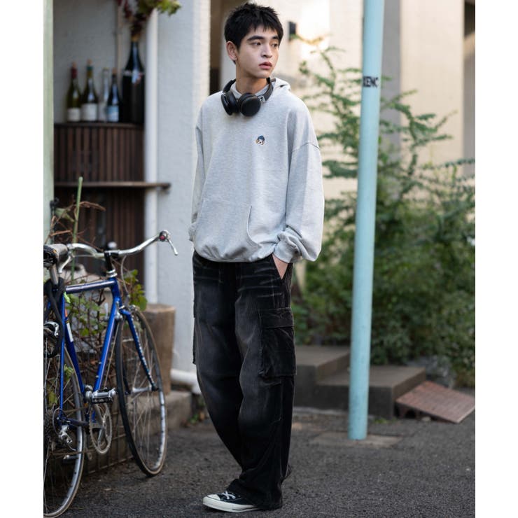 ワンポイント刺繍プルパーカー | WEGO【MEN】 | 詳細画像16 