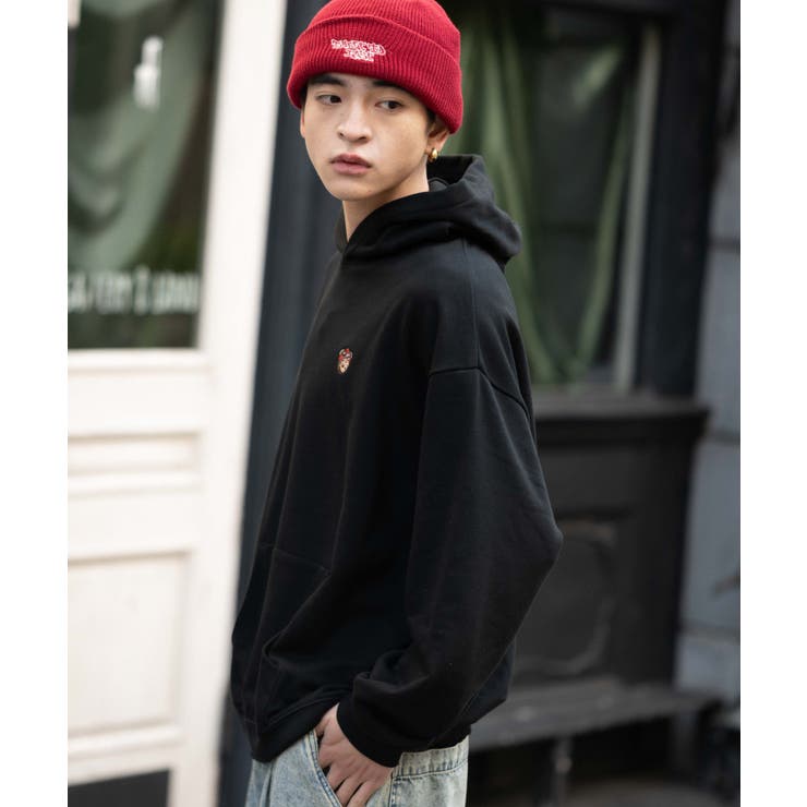 ワンポイント刺繍プルパーカー | WEGO【MEN】 | 詳細画像27 