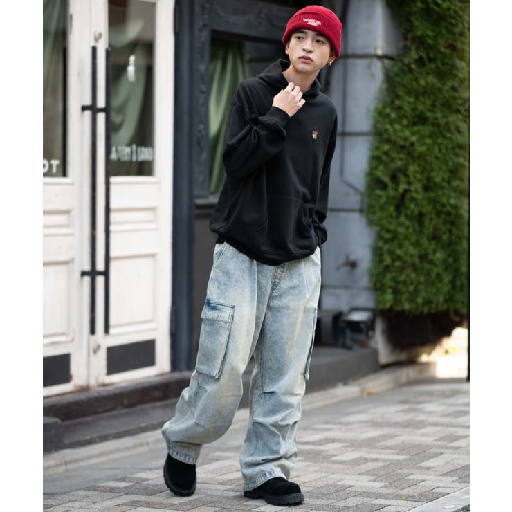 ワンポイント刺繍プルパーカー | WEGO【MEN】 | 詳細画像29 