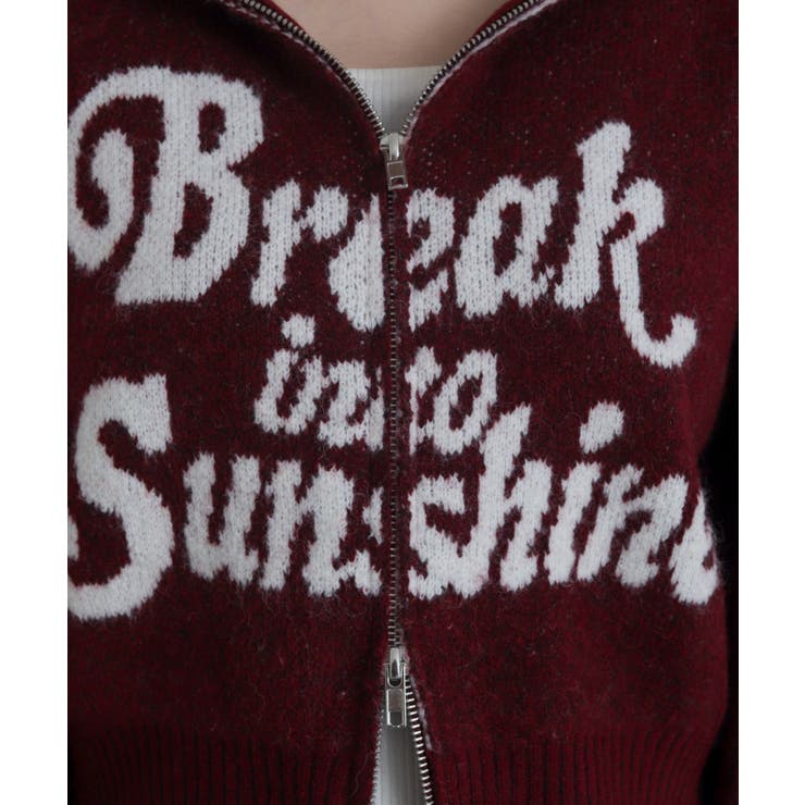 フラッフィーグラフィックジャガードニットZIPパーカー | WEGO【WOMEN】 | 詳細画像9 