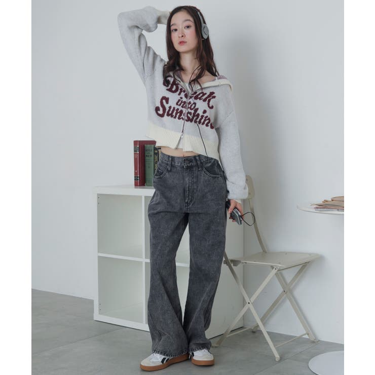 フラッフィーグラフィックジャガードニットZIPパーカー | WEGO【WOMEN】 | 詳細画像25 