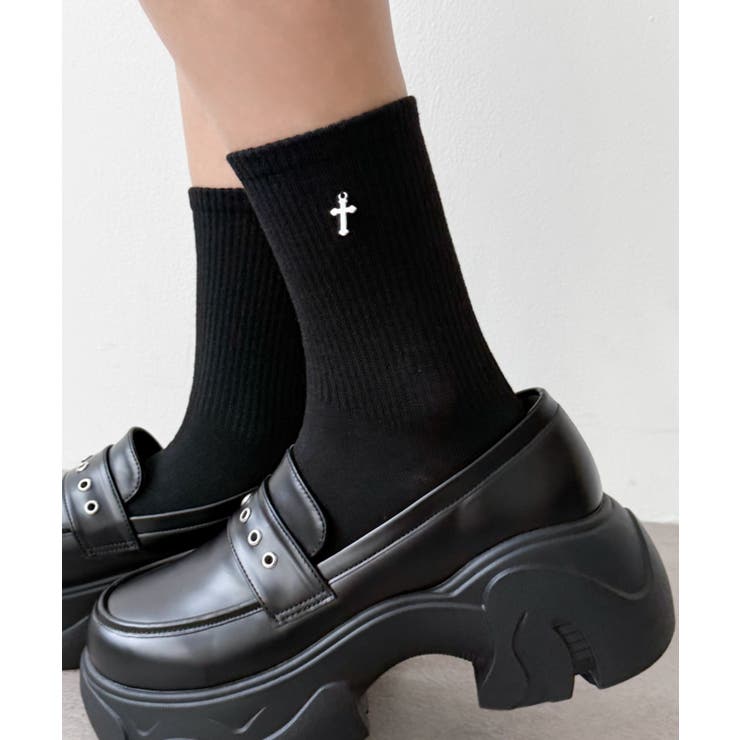 柄2 | メタルパーツリブソックス | WEGO【WOMEN】