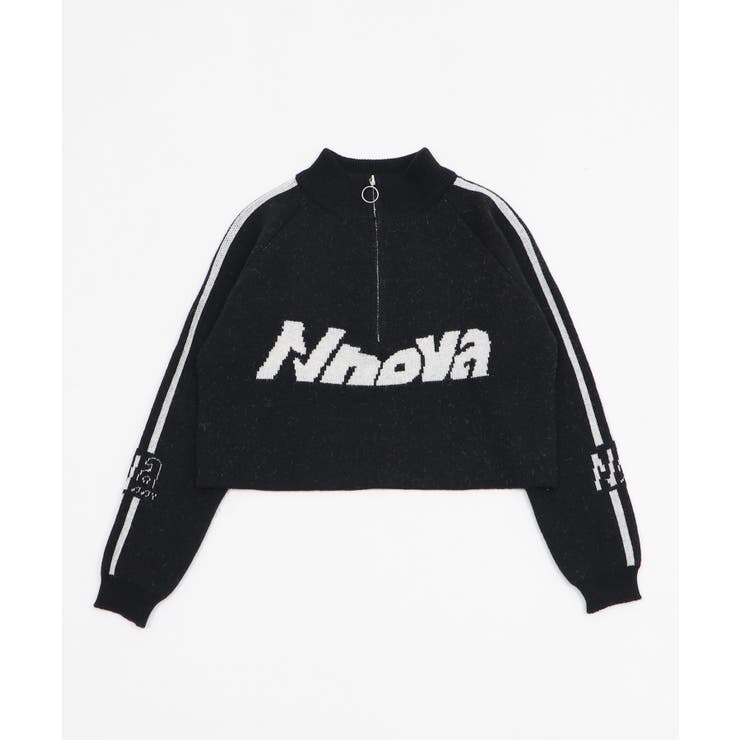 ハーフジップロゴラグランニットプルオーバー | WEGO【WOMEN】 | 詳細画像11 