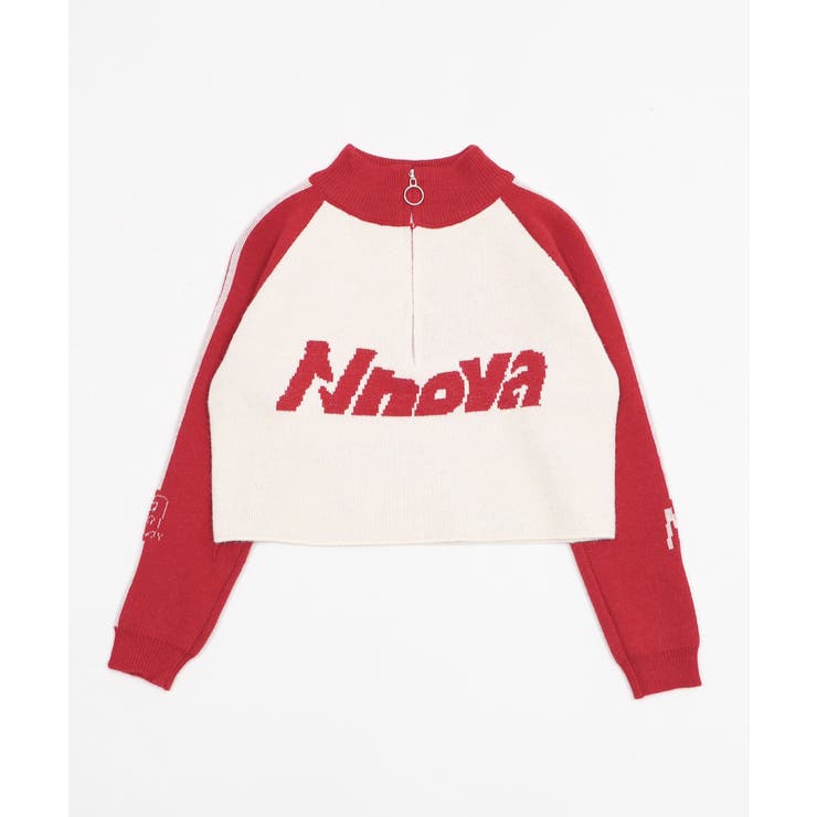 ハーフジップロゴラグランニットプルオーバー | WEGO【WOMEN】 | 詳細画像12 