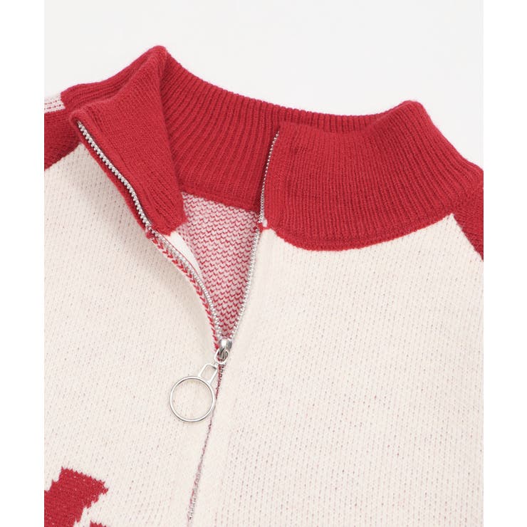 ハーフジップロゴラグランニットプルオーバー | WEGO【WOMEN】 | 詳細画像15 