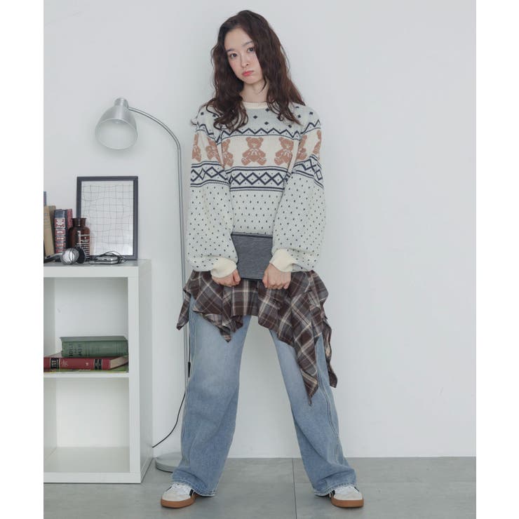 ノルディックベアニットプルーバー | WEGO【WOMEN】 | 詳細画像3 