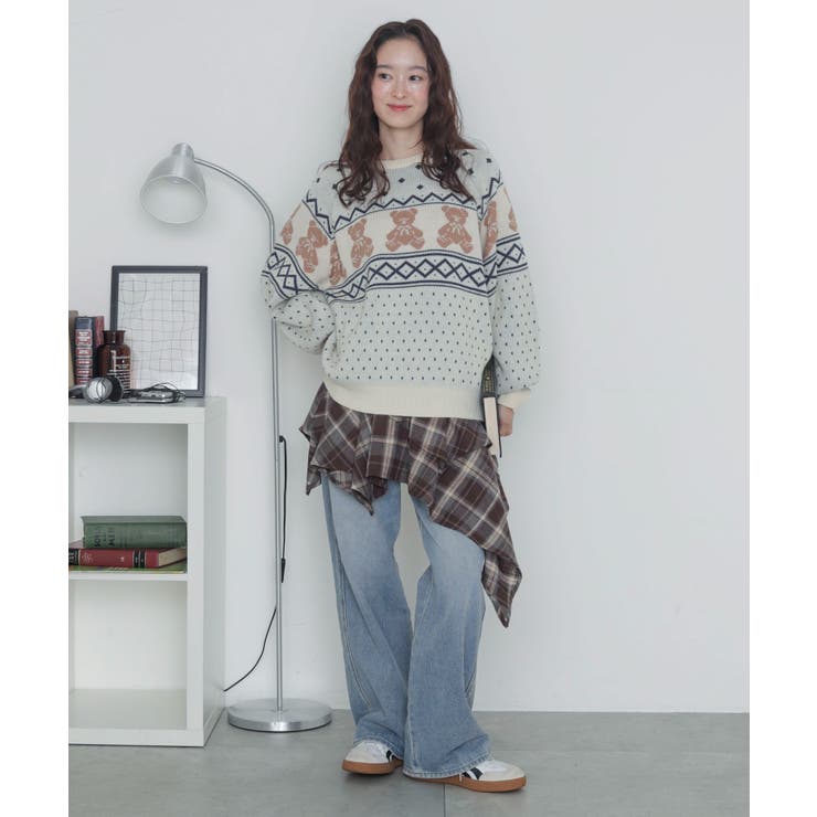 ノルディックベアニットプルーバー | WEGO【WOMEN】 | 詳細画像18 