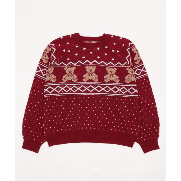 ノルディックベアニットプルーバー | WEGO【WOMEN】 | 詳細画像20 