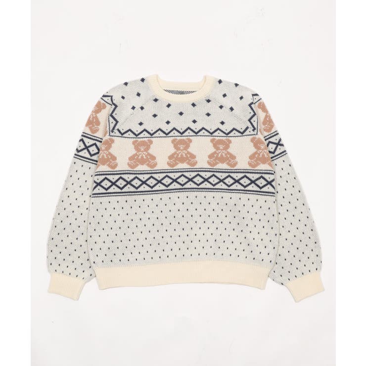 ノルディックベアニットプルーバー | WEGO【WOMEN】 | 詳細画像21 